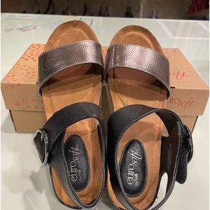 Eurosoft Lasara. Black/Anthracite. Size 8.5